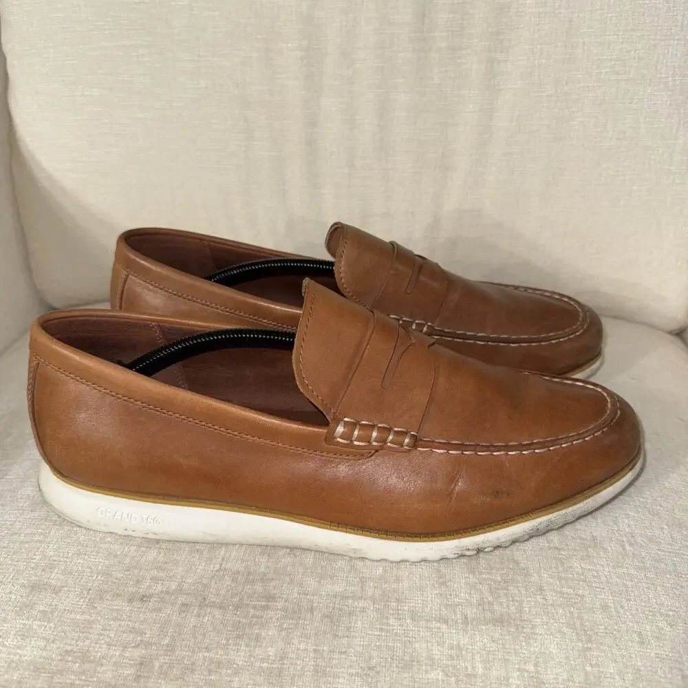 Cole Haan Men's Zerogrand Penny Loafer Size 13 British Tan C33012 Lightweight